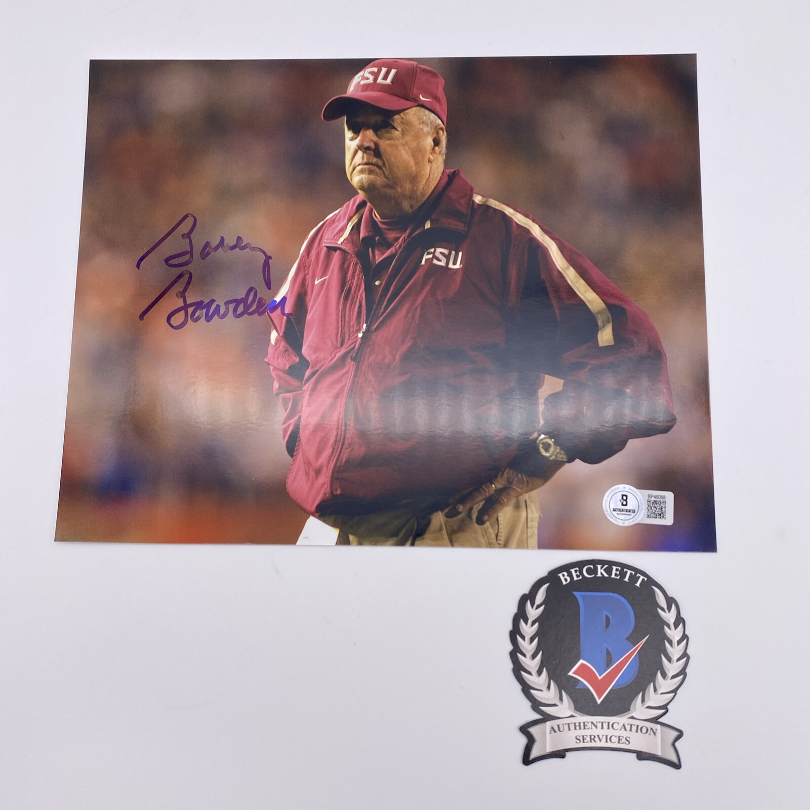 Bobby Bowden Autographed Signed Florida State Seminoles Coach Florida State FSU Seminoles Champs 8x10 Photo Beckett 