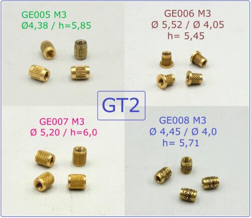 Wkładka gwintowana M1,6 M2, M3, M4, M5, M6 Nakrętka wciskana 3D Wkładki gwintowane - Zdjęcie 12 z 15