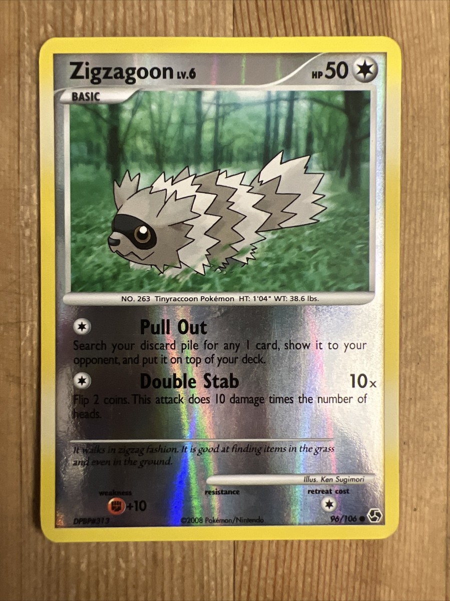 Pokemon - Zigzagoon 96/106 Reverse Holo D&P Great Encounters