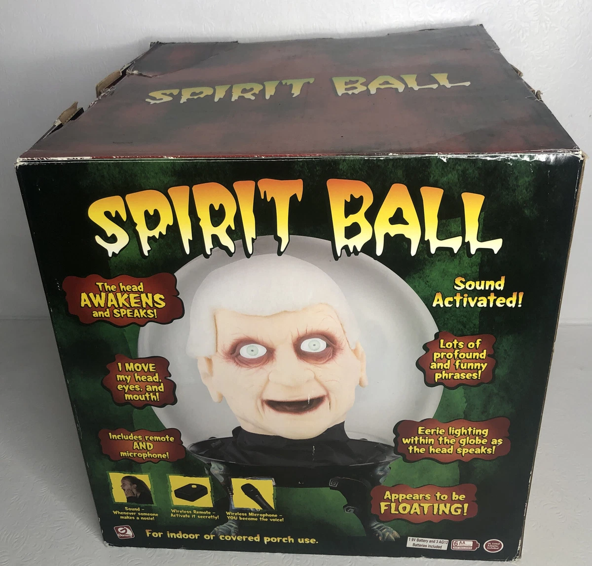 Gemmy Animated Spirit Ball Monster Head in Crystal Ball Fun Halloween -  READ | eBay