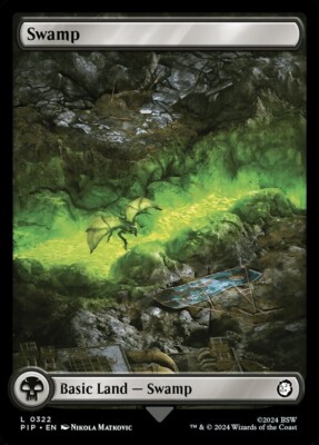 Swamp - Full Art - #322 - Universe Beyond: FALLOUT - NM MTG