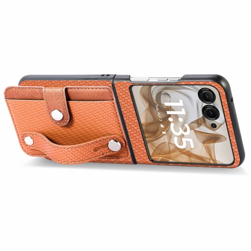 For Motorola Moto Razr 60 /50 /40 Ultra Case Leather Wallet Cover With Wristband - Picture 51 of 67