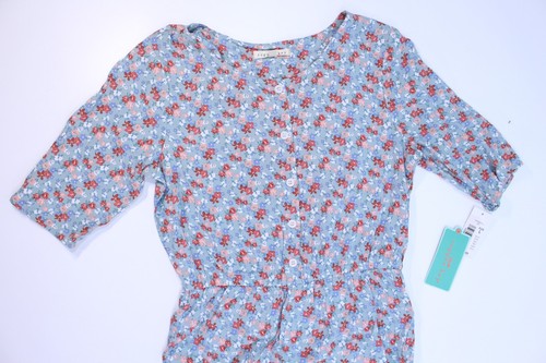 NEW Copper Key Pants Jumpsuit Romper Floral Sleeve Rayon Big Girl Youth L NWT - Picture 2 of 10