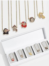 Baublebar Disney Princess Necklace Set Of 5 Snow White Ariel Aurora Belle Moana