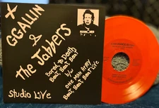 GG Allin Bored To Death 7" NEW Band Reissue Ltd Ed Colored Remastered + Bonus!