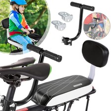 Bicycle Rear Seat Cushion Armrest Footrest Set Bike Back Seat Kid Safety Cushion