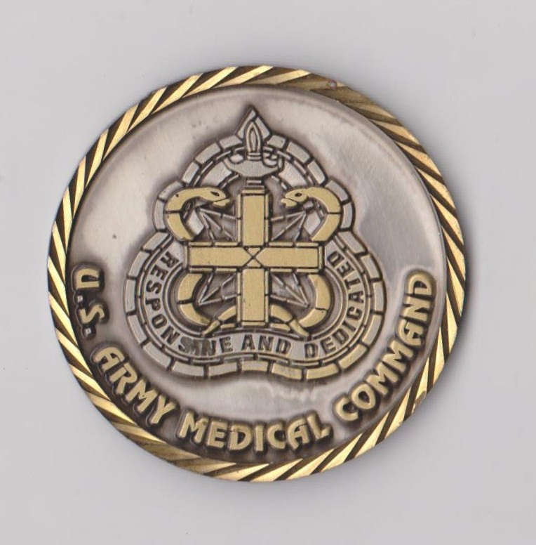 U.S ARMY MEDICAL COMMAND   2 INCH DIA
