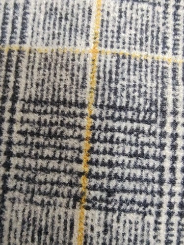 Love Scarlett Soft Yellow Black Gray Plaid Straight Pencil Fall Skirt SZ Medium - Picture 10 of 11