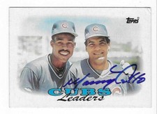 MANNY TRILLO 1988 TOPPS AUTOGRAPHED SIGNED # 171 CHICAGO CUBS