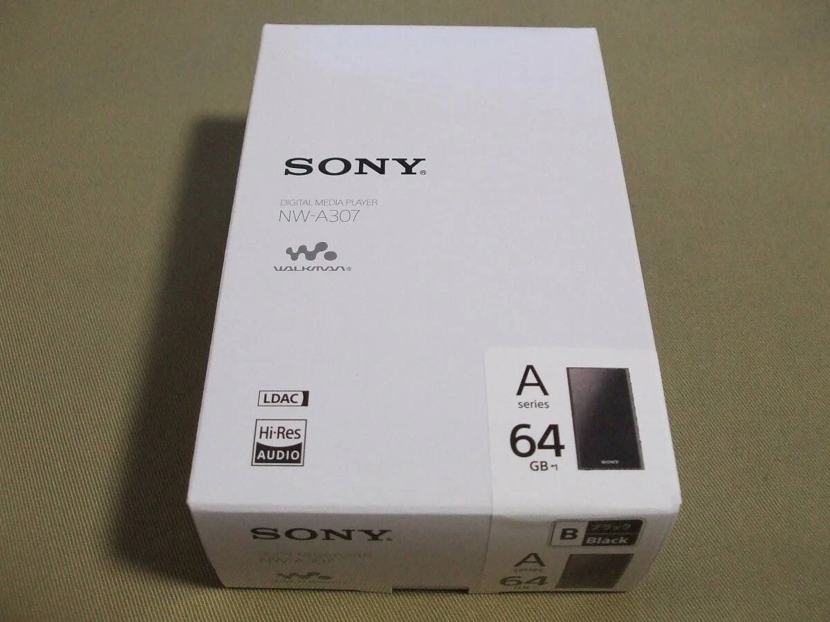 SONY NW-A307 Black WALKMAN 64GB Hi-Res A300 Series Audio Player