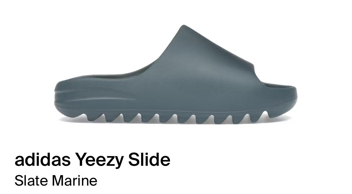Adidas Yeezy slides - Marine Slate