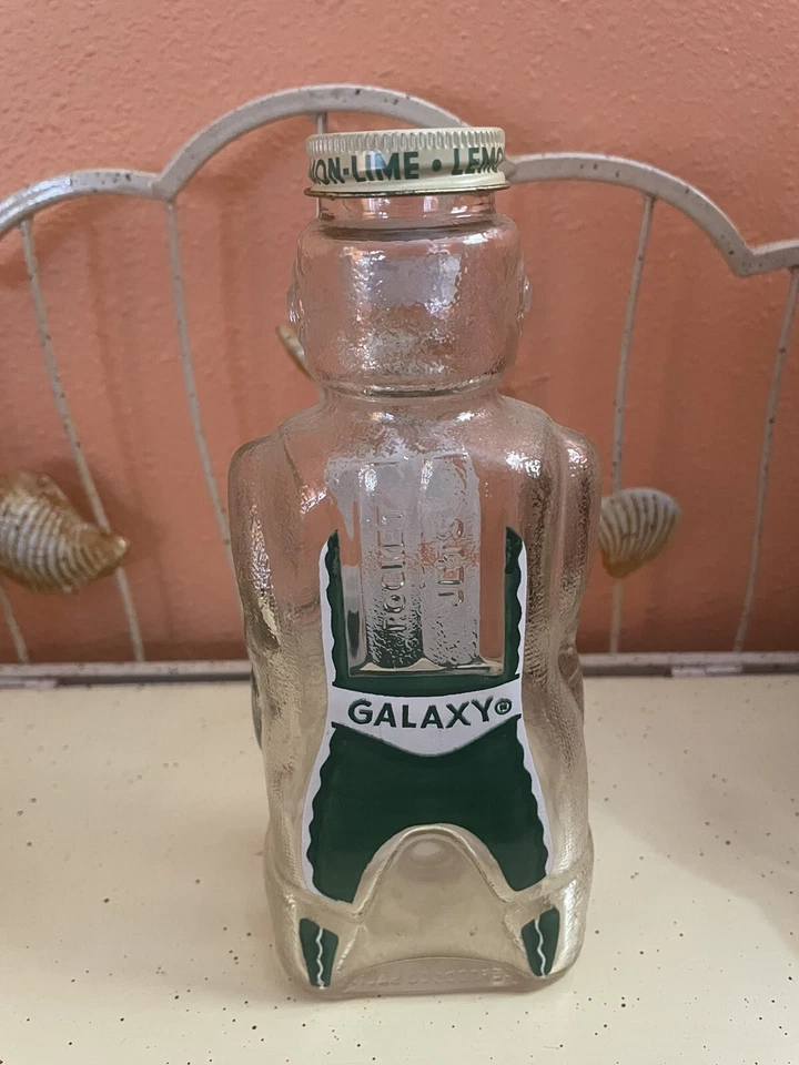 Botella de jarabe de limón y cal bombardero espacial Galaxy de colección etiqueta rara Foto 3 de 4