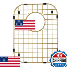 Starstar Sink Protector Matte Gold Stainless Steel Kitchen Sink Bottom Grid