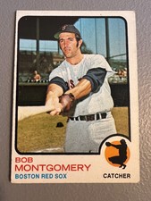 1973 Topps Baseball - Bob Montgomery ( Boston Red Sox ) #491 - VG/EX