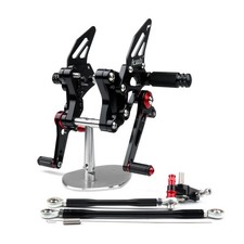 Rearset Rear set fit for Ducati 848 1098 1098S 1098R 1198 Black US