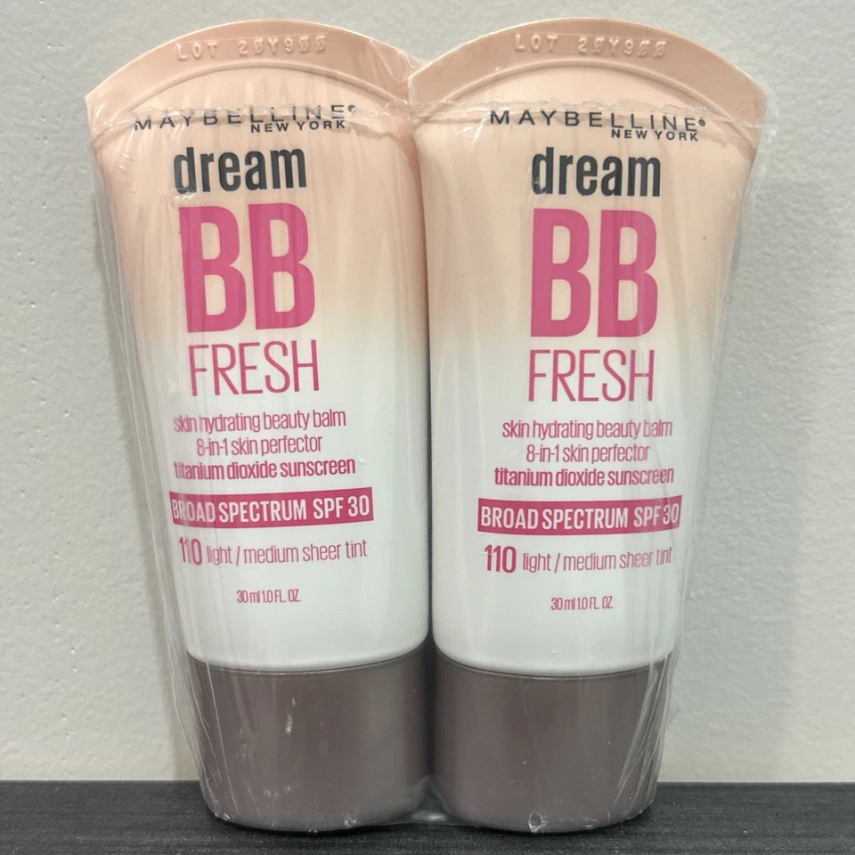 2x Maybelline Dream Fresh BB Cream 8-in-1 Skin Perfector 110 Light/Medium SPF30 - Image 2 of 4
