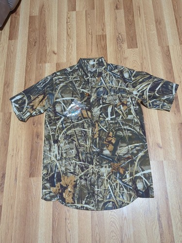 NEW Beretta TM Shooting Shirt Mens Medium Vented Outdoor Camo Realtree APX XTRA - Picture 1 of 13