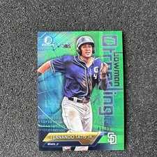 Fernando Tatis Jr RC 2018 Bowman #-FT Bowman Trending Green Refractor /99