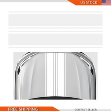 2-pack 70.9x7.3 Waterproof Racing Stripes Hood Decals Vehicles Whitcolor White 2-pack 70.9x7.3 Waterproof Racing Stripes Hood Decals Vehicles Whitcolor White