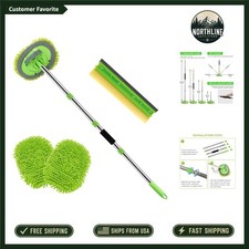 Car Wash Brush Kit - 62"" Long Handle Microfiber Cleaning Brush for Car RV Truck