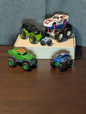 #ad Monster Truck Bundle Vintage Road Champs Goodyear Tires Hotwheels Mini Shark $19.75