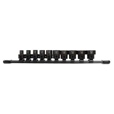 Astro Pneumatic 10-Teilig 3/8'' Nano Schlagnüsse 3/8 Zoll SAE 78310
