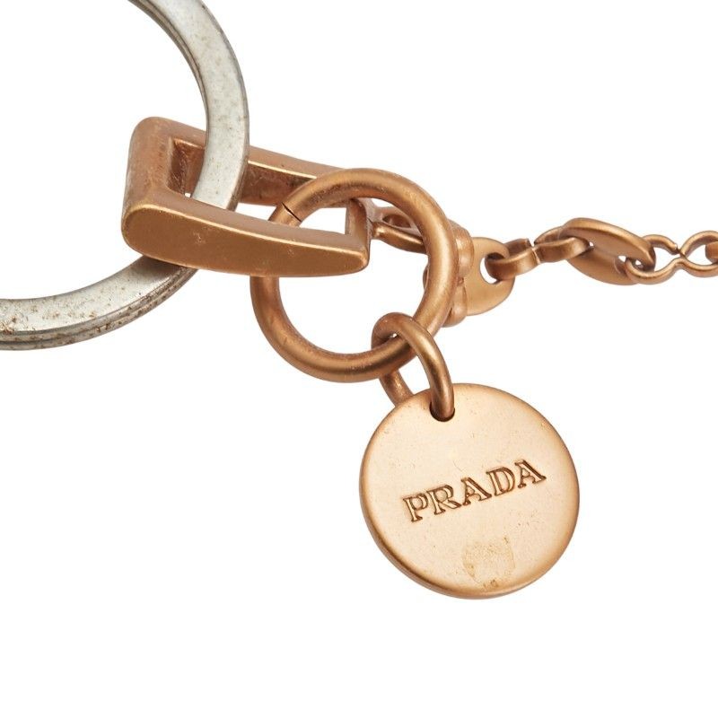 PRADA Key Ring Keychain Bag Robot Gold Red Silver Authentic thumbnail 24