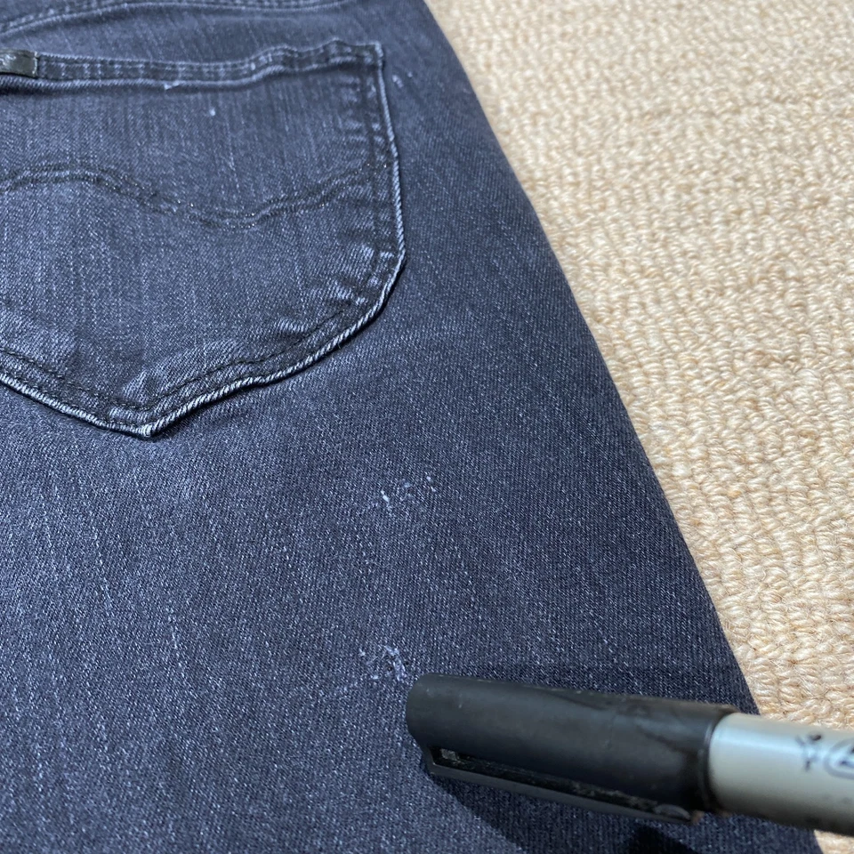 Lee Jeans Womens 28x31 Slim Fit Black Scarlett High Waisted Stretch Denim - Image 4 of 4