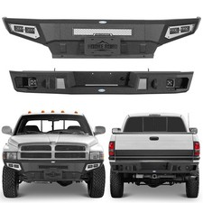 Front Bumper Rear Bumper Fit 1994-2001 Dodge Ram 1500 1994-2002 Ram 2500 3500 Front Bumper Rear Bumper Fit 1994-2001 Dodge Ram 1500 1994-2002 Ram 2500 3500