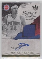 2017 Panini Court Kings Sketches & Swatches /243 Tobias Harris Auto Sketch fm0