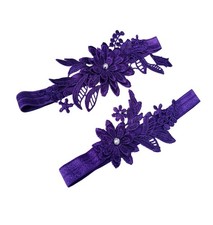 Floral Wedding Garter Set for Bride Bridal Leg Garter Model W010 1 PCS