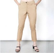 NEW Wildfang The Essential Trouser Camel Khaki Tapered Leg Size 18 NWT
