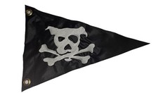 10"x13.5" Triangle PIRATE DOG Safety Flag BIKE TRAILER ATV UTV BOAT KAYAK