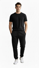 Mens Fleece Joggers Sweatpants Tracksuit Bottoms Gym Casual Trousers Pants S-2XL