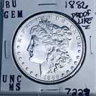 1886 BU GEM MORGAN SILVER DOLLAR UNC MS+++ U.S. MINT RARE COIN 7229