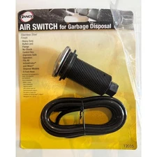Danco Air Switch Garbage Disposal stainless steel finish- air button + hose ONLY