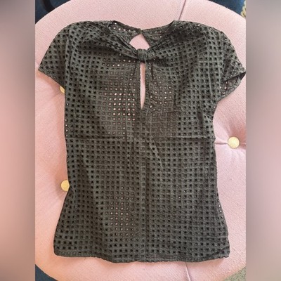 NWT Pierre Balmain Eyelet Lace Top 0