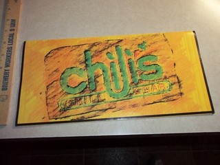 Vintage 1993 CHILI'S GRILLE BAR RESTAURANT MENU Food Drinks Beer