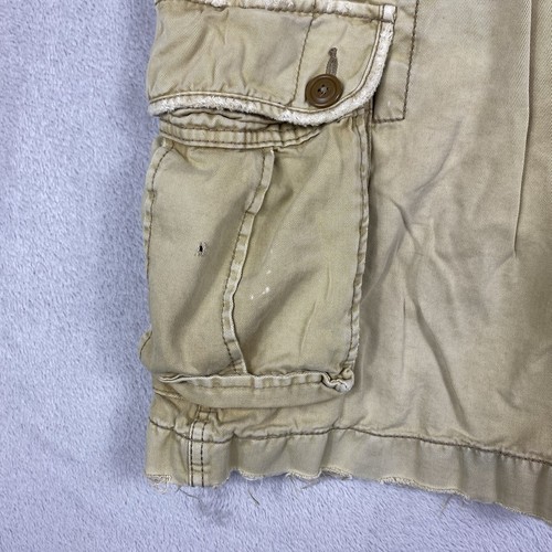 American Eagle Y2K Cargo Shorts Mens 36 Brown 10" Utility Cotton Hiking Skater - Picture 3 of 8