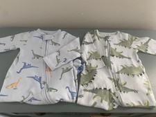 CARTER  S CHILD OF MINE Baby Boy 0-3M 2 Pack Sleep and Play Footed Pajamas