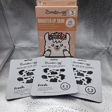 The Creme Shop Brighten Up, Skin! 3 Pack Face Mask W/ 3 Under Eye Patches