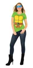 Womens Ninja Turtles Leonardo Shirt  Mask