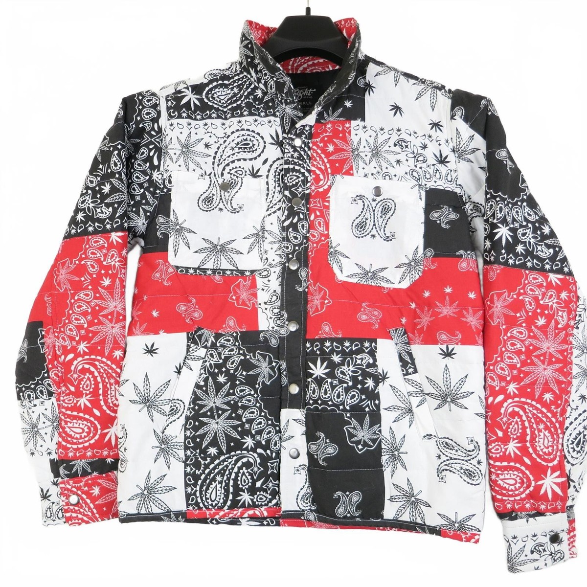 Men's S Eighty Eight Patchwork Bandana Print Jacket