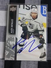 Alex Iafallo Signed Upper Deck Card Los Angeles Kings