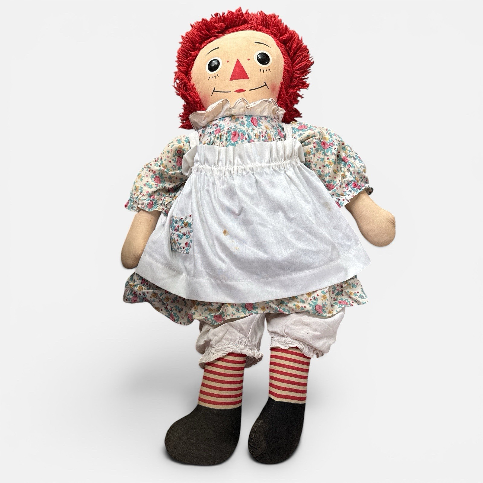 Vintage 32 inch Raggedy Ann Doll Knickerbocker Original Annabelle 1970s