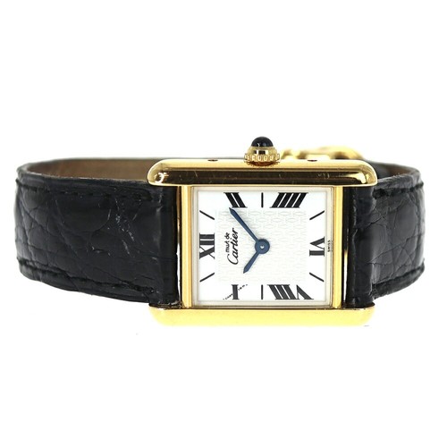 Reloj para damas Cartier Mast Tank Sm 1613 usado caja blanca tamaño 20x29 mm #31325 - Imagen 6 de 12