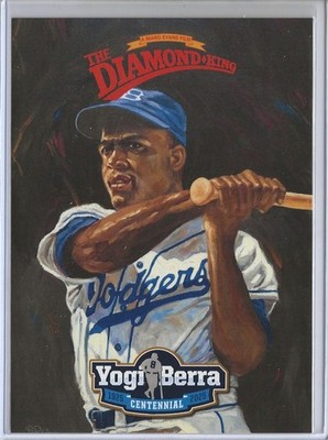 Rare 2004 The Diamond King Yogi Berra Centennial 5'' x 7'' Jackie Robinson YBMLC-4