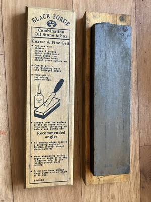 Vintage Black Forge Kombination Wetzstein Ölstein