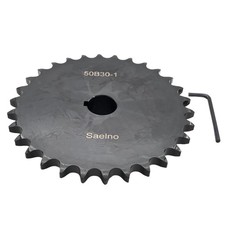  50 Roller Chain Sprocket Type B 1 inch Bore 30 Tooth, Hardened Antirust 1045 St