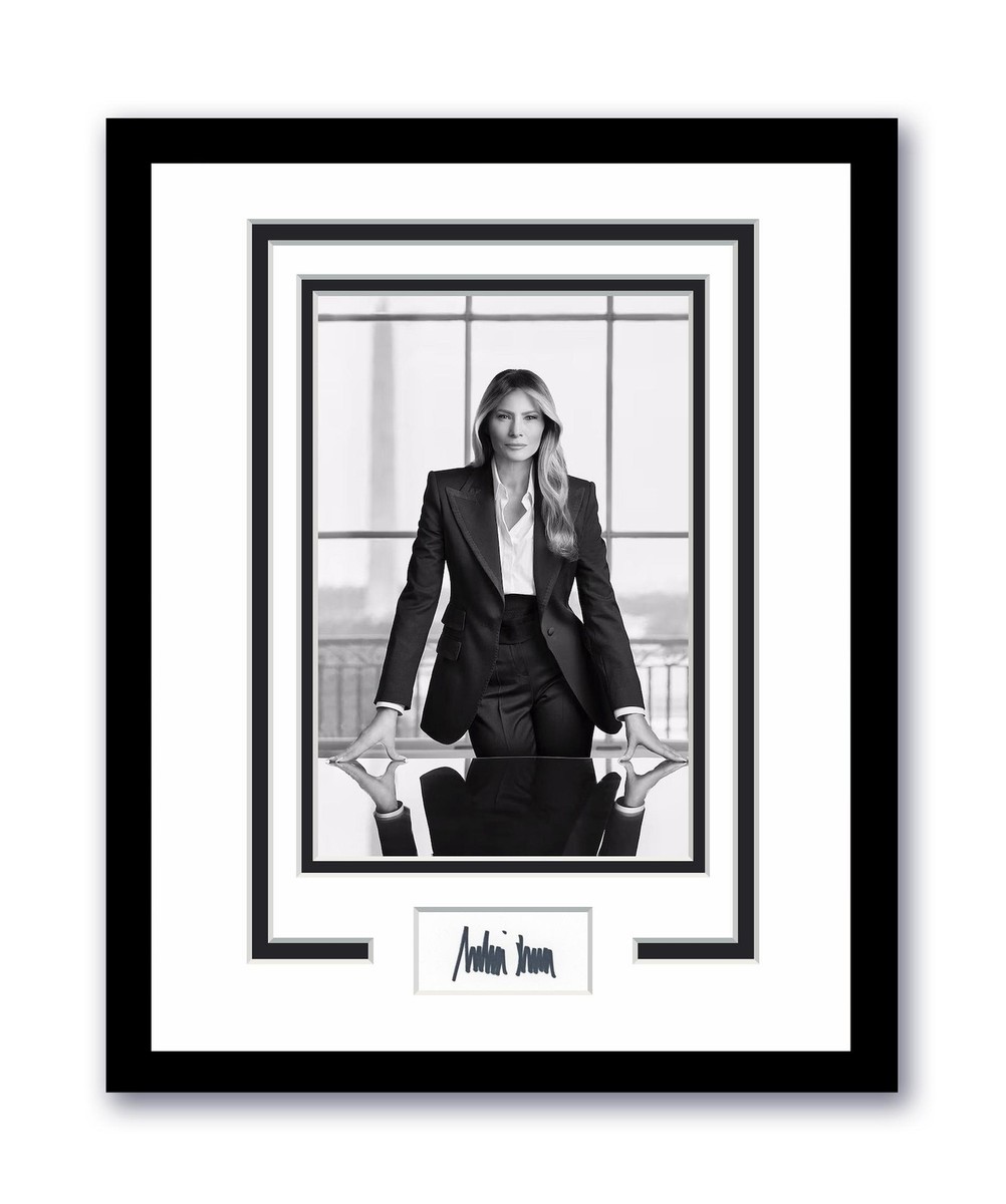 Melania Trump Autographed Signed 11x14 Framed Photo First